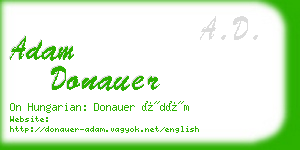 adam donauer business card